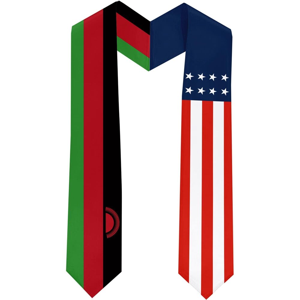 8280 Malawi Flag International Students Graduation Sash Stole Scarves 180 X